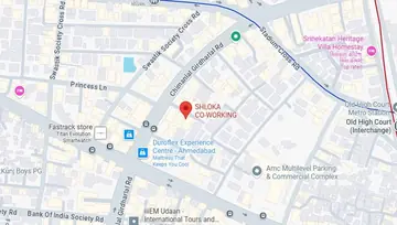 Location of Shloka Co-Working space in Navrangpura, Ahmedabad - Image 290018
